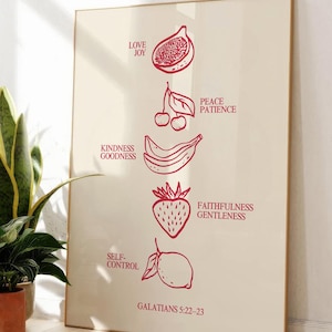 Fruit of The Spirit Wall Art Galatians 5 22 23 Christian Wall Art Modern Christian Art Bible Verse Art Jesus Wall Art Printable Wall Art