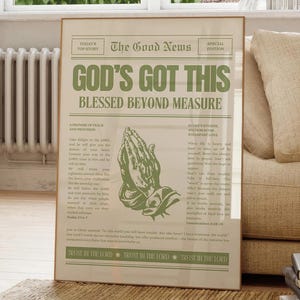 Green Christian Wall Art Newspaper Print Scripture Wall Art Bible Verse Aesthetic Christian Art Bible Verse Prints Sage Green Dorm Decor