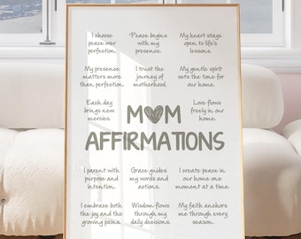 Mom Affirmations Wall Art Christian Wall Art Minimalist Christian Art Christian Mom Gift Mothers Day Gift New Mom Gift Religious Gifts