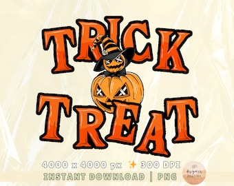 Bolsa de mano para truco o trato de Halloween para niños, PNG. Bolsa de Halloween para niña, PNG. Bolsa de golosinas linda, PNG. Diseño de sublimación para truco o trato, ambiente espeluznante, PNG.