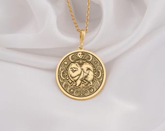 Collana con Pomerania • Fedele compagno • Omaggio personalizzato all'animale