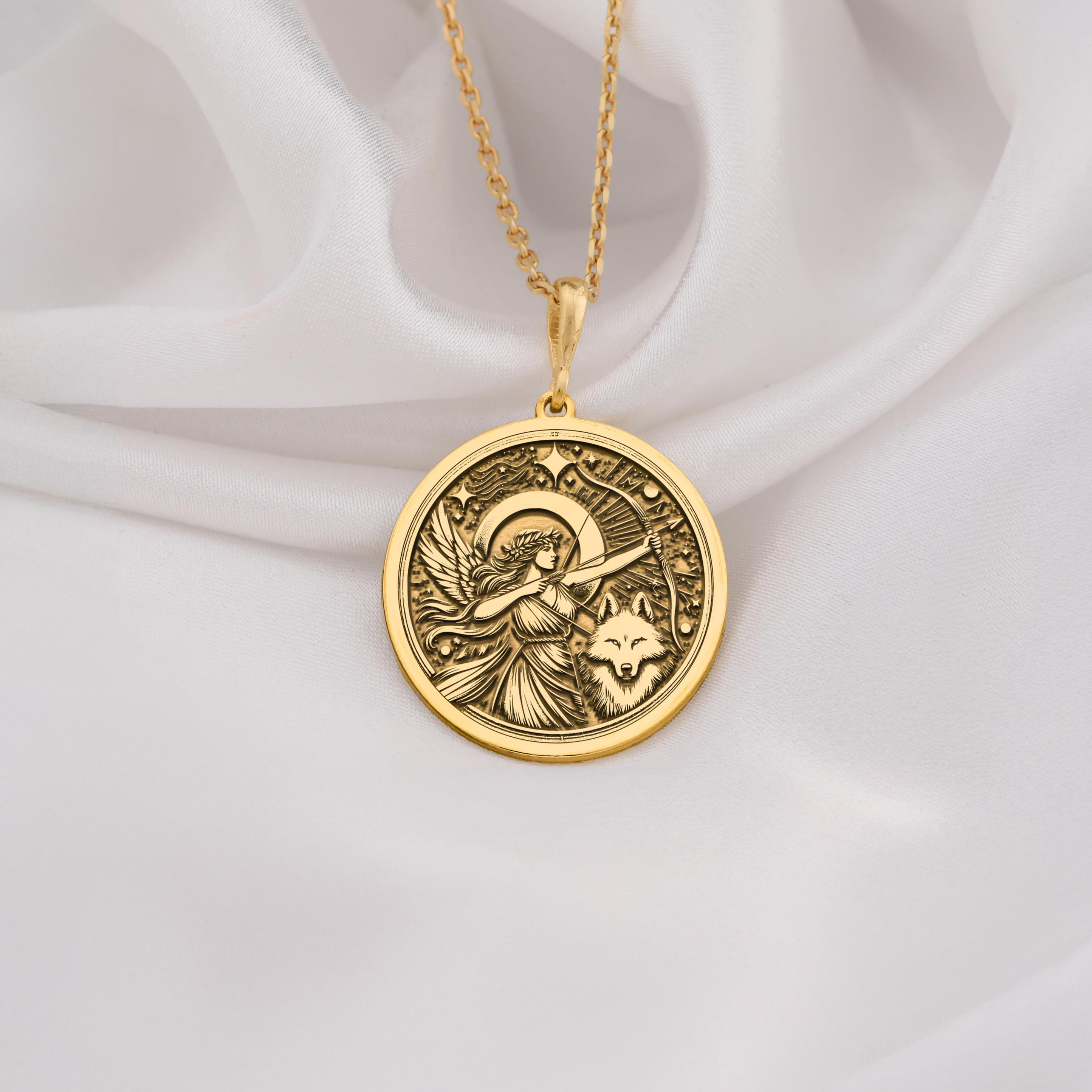 Moon Goddess Silver Pendant - Etsy