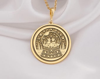 Snow Globe Pendant • Cherished Winter Memories • Nature Inspired Necklace
