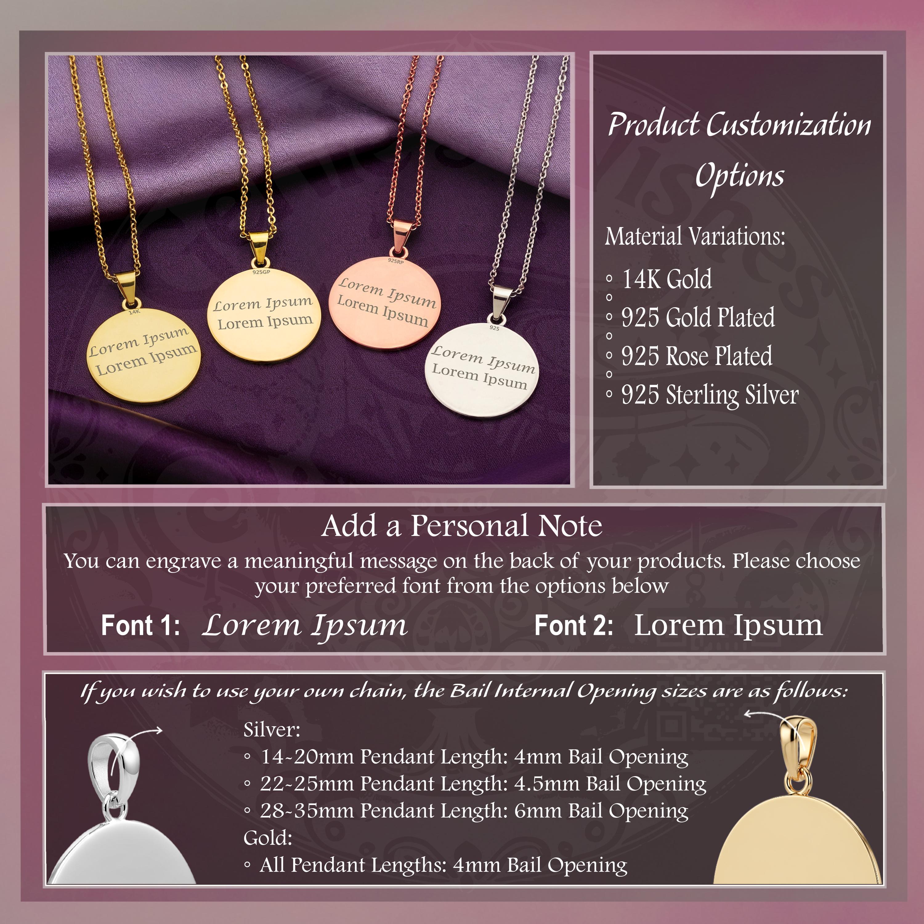 14K Gold Mandala Medallion Pendant, Sterling Silver Sacred Geometry ...