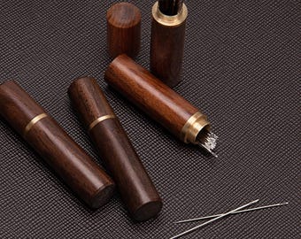 24 Pcs Large Eye Blunt Stitching Needle Harness Round-pointed Needle Leather Hand Sewing Blunt Leathercraft Sewing Needle