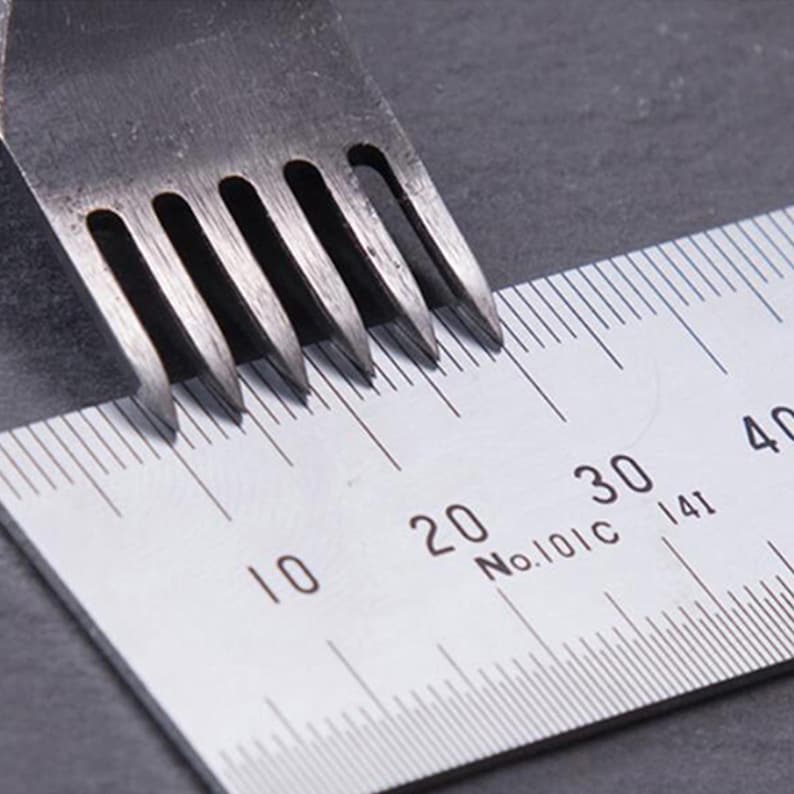 Leather Craft Hole Punch Diamond Pricking Iron Set Prongs Punches Hole ...