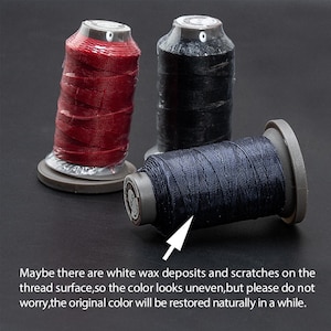 Leather Sewing Round Waxed Thread Polyester Round Wax Thread Hand ...