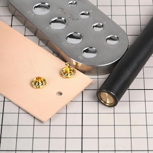 Rivet Setter Tool Metal Rivet Fixing Setting Installation Tools Brass Convex Mold DIY Hand Punching for Leather Craft Bags Shoes