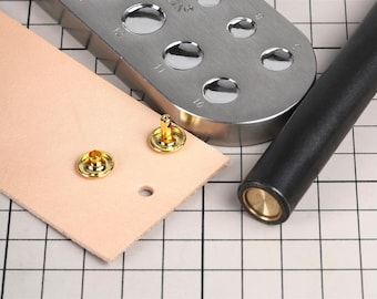 Rivet Setter Tool Metal Rivet Fixing Setting Installation Tools Brass Convex Mold DIY Hand Punching for Leather Craft Bags Shoes