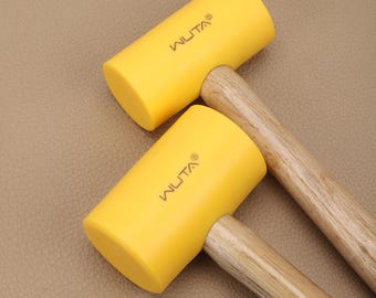 Multifunctional Leather Craft Hammer Rubber Mallet Maul Carving Tool For DIY Stamping Punching 46mm 55mm Leather Tools 1PC