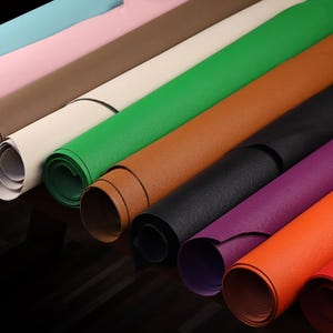 Epsom Calfskin Leather Top Grain Cowhide Sheets for Handmade Bag Wallet Journal Cover Irregular Cuts Original thickness 1.4-1.8mm