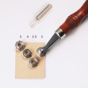 Leather Tracing Wheel With 4 Wheels Wewing Tool Paper Overstitch Line Marking Gear Pattern Roulette Sewing Spacer Quilting Supplies