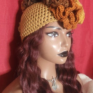 Mohawk Crochet Hat &quot;Warm Spices&quot;