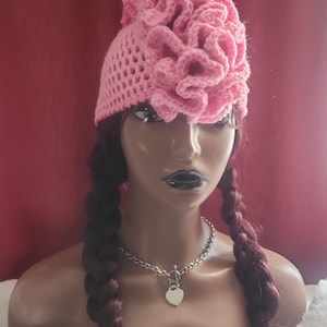 Mohawk Crochet Hat &quot;Pink Ombre Parfait&quot;