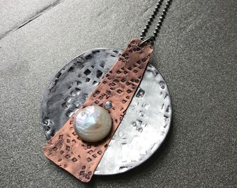 Hammered Aluminum Necklace