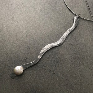 Modern Freeform Aluminum Necklace