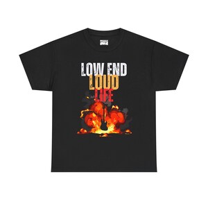 Exploding Bass Guitar Graphic Unisex Tshirt for Bass Players and Bassists