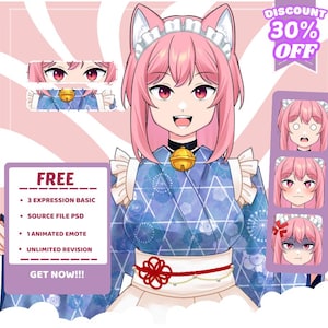 Benutzerdefinierte Live2D Model Design und Takelung, Vtuber Model, Vtuber Character, Vtuber Design,Live2D, für Stream Twitch, Youtube, Vtube Studio