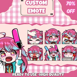 Custom Emotes | Twitch Emote for Streamer | Animated Emotes | Sticker ...