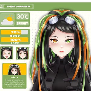 Benutzerdefinierte VTuber Modell, Charakter Design, Live2D Takelung, Anime Schatten