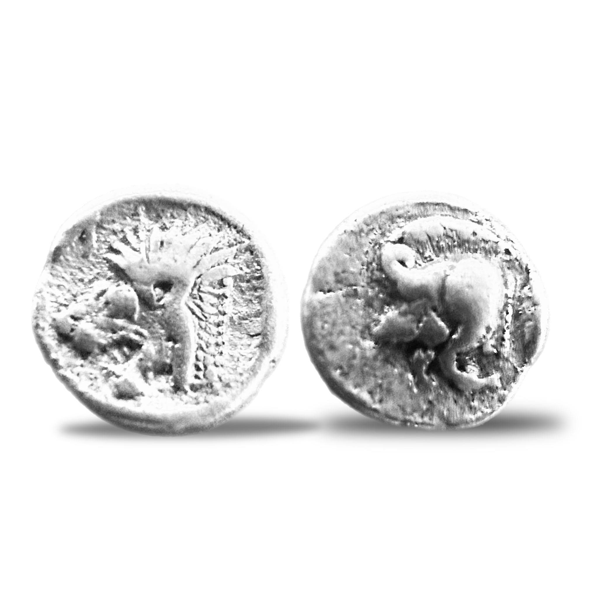 古代ミュシア キジコス 紀元前450-400年頃 ヘミオボル銀貨 古代コイン