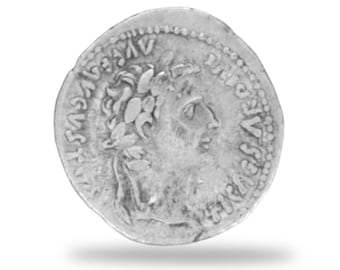 ローマ帝国デナリウス、トラヤヌス帝（紀元103～111年）の手打ち純銀貨