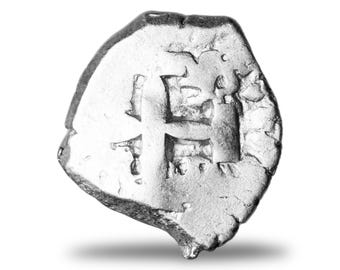 1600年代のスペイン植民地時代の1/2レアル銀貨、手打ち海賊コブコイン、ダブロン