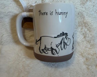 Rae Dunn Disney Winnie the Pooh Eeyore Tigger Mug Home is Wherever There is Hunn