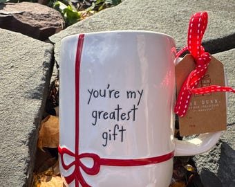 Christmas Mug  Holiday Coffee Cups - Merry & Bright Designs