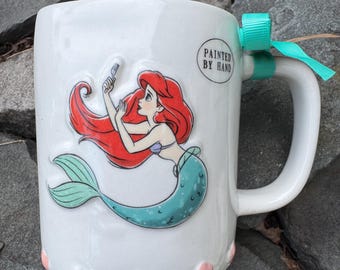 Rae Dunn Ariel Mug, Disney Princess Pottery Collection