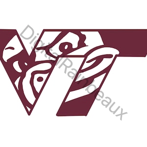 Custom Virginia Tech Graphic - filled in
