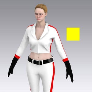 Nuka Cola Digital Patterns Costume with Belt and Gloves  Sizes S to XL