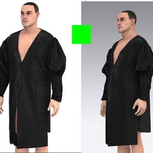 Patrón digital e instrucciones para la túnica Sith de Darth Maul. Tallas S-XXL.