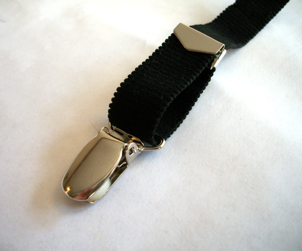 Sturdy Thigh High Sock Garter Belt With Metal Clips More Etsy