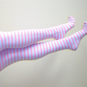 Cotton Striped Stockings In All Sizes