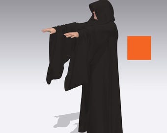 Emperor Palpatine Robe Digital Sewing Pattern Sizes M to XXL
