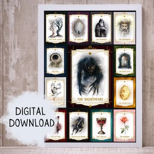 Vorsehung Karten Poster | Schäferhund-König-Serie | Ein dunkles Fenster | Digitaler Download | Geschenke | Wandkunst | Buchliebhaber | Booktok