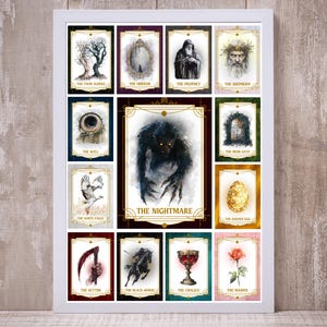 Vorsehung Karten Poster | Schäferhund-König-Serie | Ein dunkles Fenster | Physischer Druck | Geschenke | Wandkunst | Buchliebhaber | Booktok