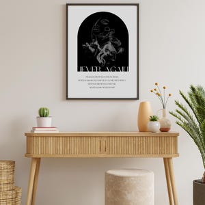 Nesta Archeron 'Never Again' Quote Print: A Court of Silver Flames (Digital Download) image 3