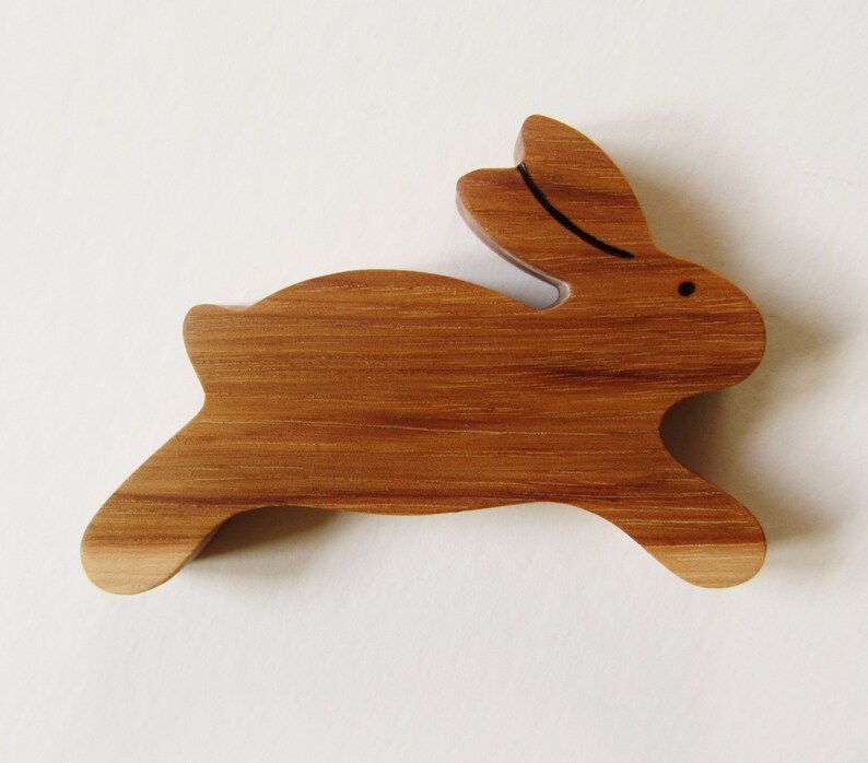 wooden bunny teether