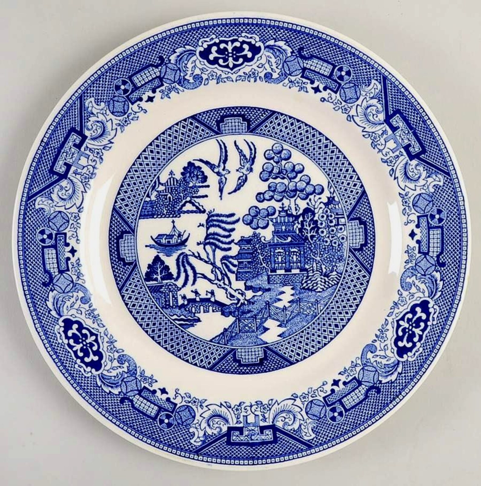 Blue Willow Pattern Royal China USA Ironstone Large 11 Etsy