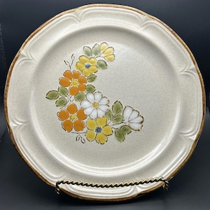 お皿　ハースサイドストーンウェア　10枚 ウォーターカラーズ ハースサイド ハンドデコレーション