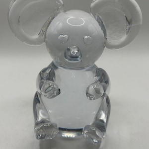 Royal Krona-Sweden Full Lead Crystal Bear Signed Marelas