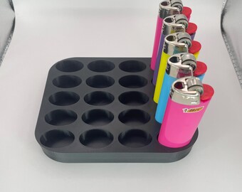 20 BIC Lighter Holder 4x5 - Display Stand for BIC Lighters (Lighter not included)