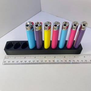 10 BIC Lighter Holder - Rotated Row Display Stand for BIC Lighters (Lighter not included) Bild 4