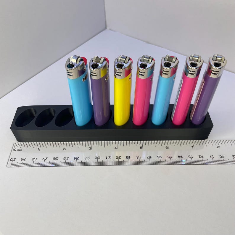 10 BIC Lighter Holder - Rotated Row Display Stand for BIC Lighters (Lighter not included) Bild 4