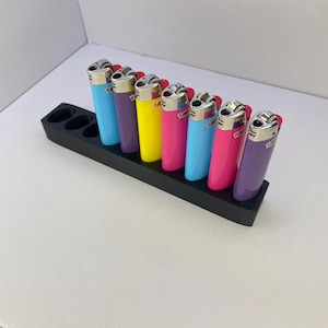 10 BIC Lighter Holder - Rotated Row Display Stand for BIC Lighters (Lighter not included) Bild 1