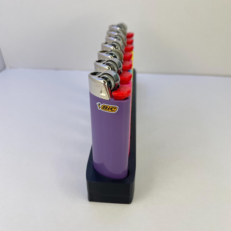 10 BIC Lighter Holder - Rotated Row Display Stand for BIC Lighters (Lighter not included) Bild 5