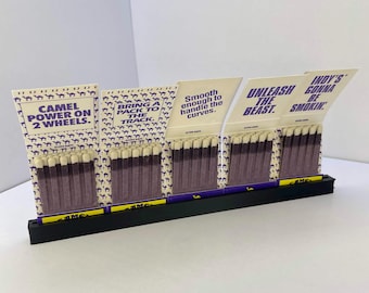 Vintage Matchbook Display - Holds 5 Match Books - Collectible Showcase