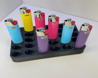 25 BIC Lighter Holder 5x6 - Display Stand for BIC Lighters (Lighter not included)
